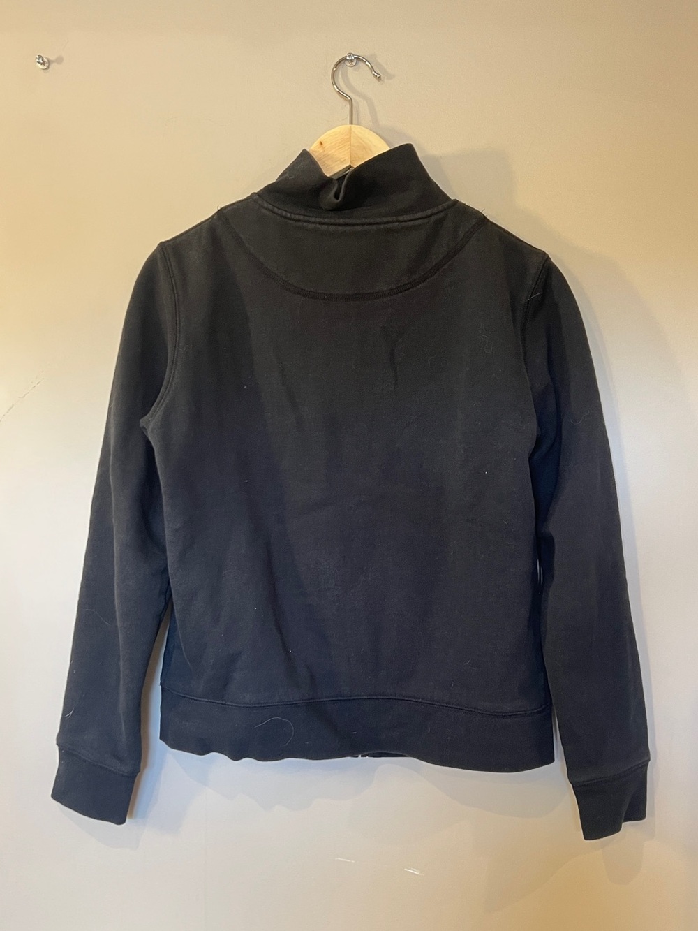 FCUK French Connection Black Full Zip Logo Sweatshirt XS - Picture 3 of 7